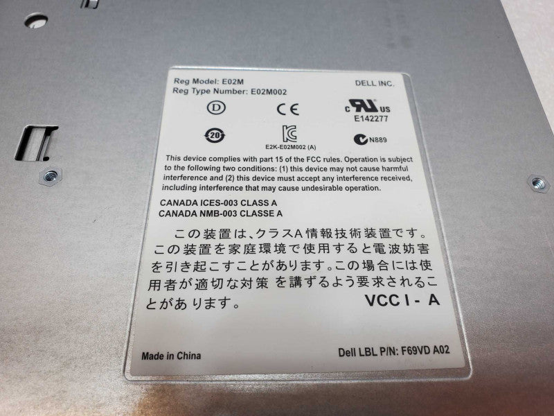 DELL POWERVAULT MD32 SERIES 4-Port iSCSI CONTROLLER 0770D8 E02M E02M002 _
