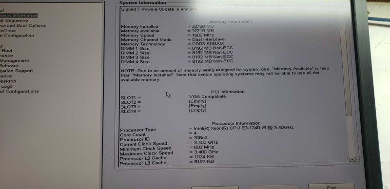 Dell Precision T1700 Xeon E3-1240 V3 @ 3.40ghz / 32gb ram / Quadro K600  #