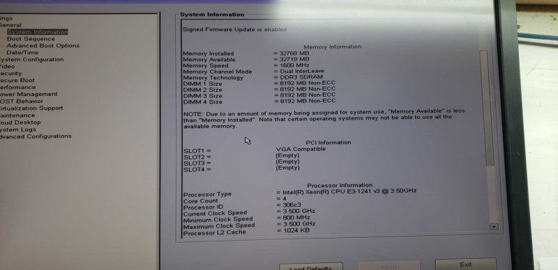 Dell Precision T1700 Xeon E3-1241 V3 @ 3.50ghz / 32gb ram / Quadro K620 GPU #