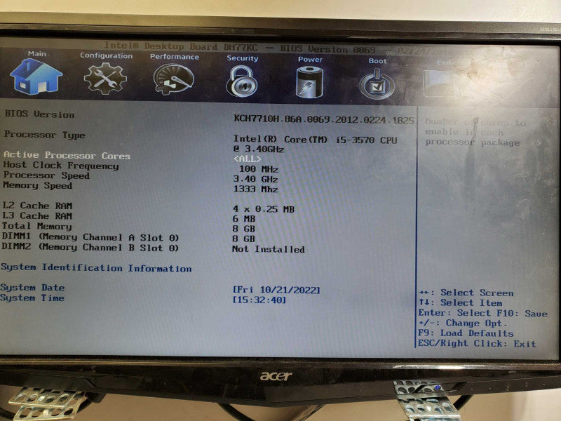 Custom PC Core i5-3570 @3.4GHz 8GB RAM No HDD  )