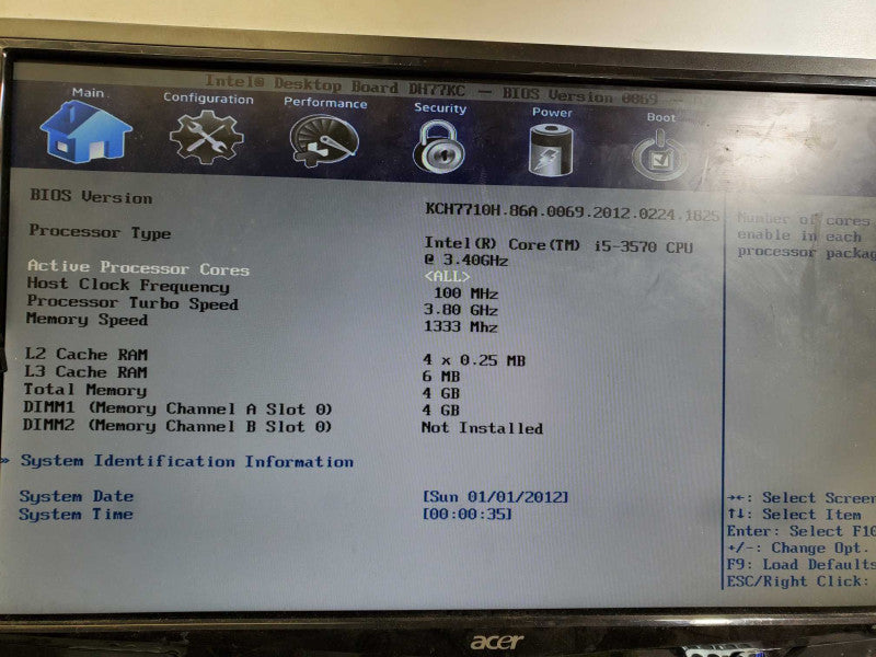 Custom PC Core i5-3570 @3.4GHz 4GB RAM No HDD )