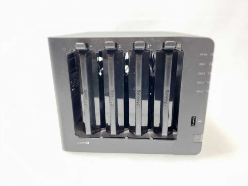 Synology DS415+, 4-Bay DiskStation NAS-Server, No Power adapter/HDD AS-IS, SEE _