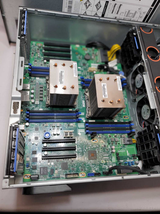 Lenovo ThinkServer TD350, 2x Xeon E5-2620v4 CPUs, No RAM/PSU/RAID/HDD AS-IS _