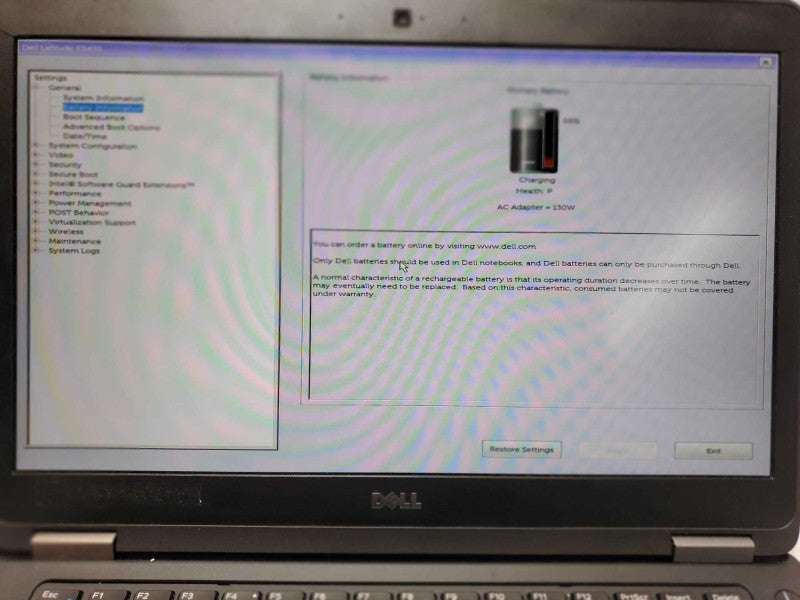 Dell Latitude E5470 Core i5-6300HQ 2.3 GHz 8GB Ram 250GB SSD, 14\\" Read _
