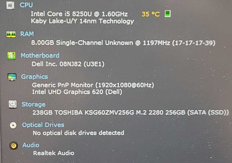 Dell Latitude 5490 i5-8250U 1.6GHz 8GB RAM 256GB SSD 14\\" $