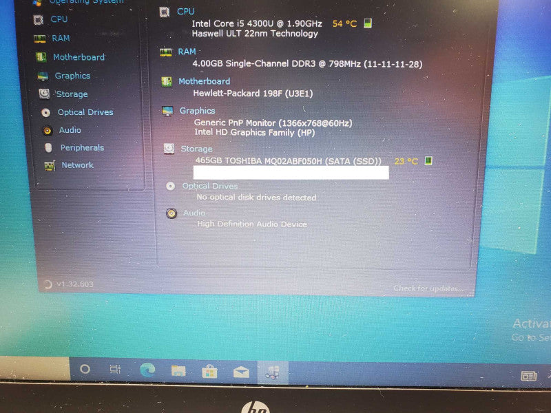 HP Elitebook 840 G1, core I5-4300U 1.9Ghz 4GB RAM 500GB SSD 14\\\\\\" _