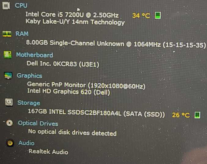 Dell Inspiron 13-5378 i5-7200U 2.5GHz 8GB RAM 180GB SSD Touchscreen 13.3\\" $