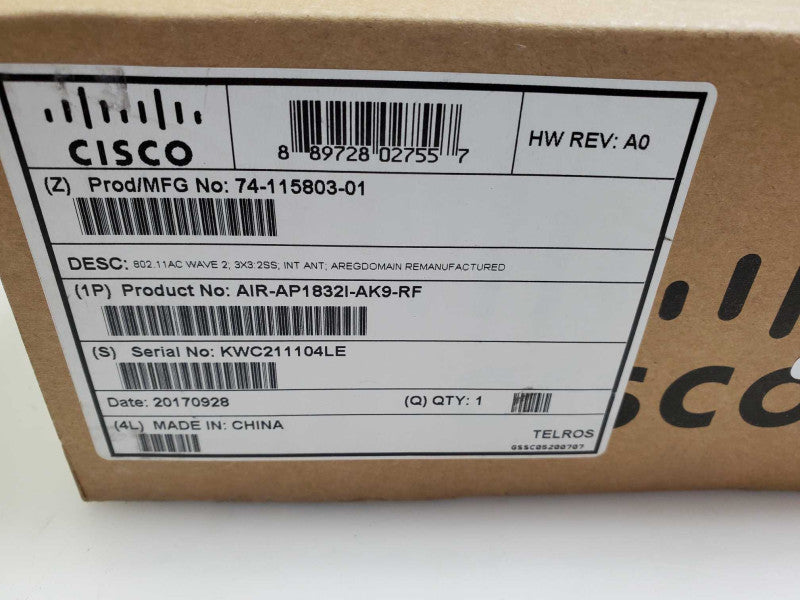 Cisco AIR-AP1832I-B-K9 WAVE-2 Wireless Access Point _ open-box )