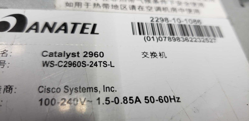 CISCO Catalyst 2960-S WS-C2960S-24TS-L 4-Port Gigabit Managed / FACTORY RESET #