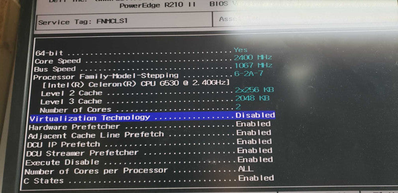 Dell Poweredge R210 (II) Celeron G530 @ 2.40ghz / 4gb ram / see notes #