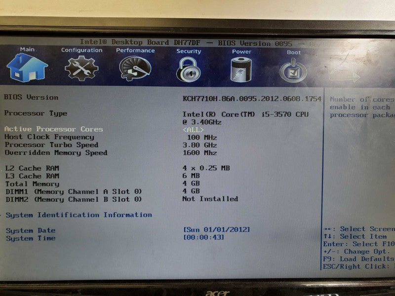 Custom PC Core i5-3570 @3.4GHz 4GB RAM No HDD )