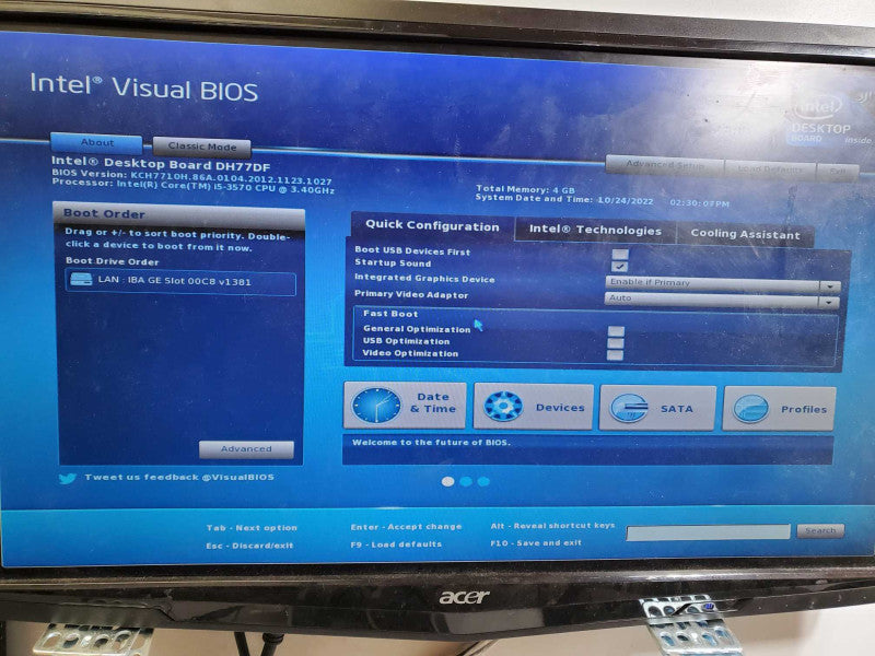 Custom PC Core i5-3570 @3.4GHz 4GB RAM No HDD )