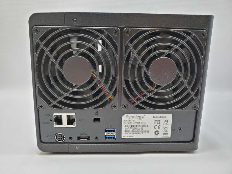 Synology DS415+, 4-Bay DiskStation NAS-Server, No Power adapter/HDD (