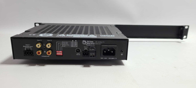Atlas Sound MA60G 60 Watt 70V/100V Auto Switching Mixer Amplifier $
