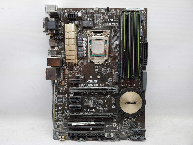 KIT MB ASUS Z97-E/USB3.1 Socket 1150 + Intel i5-4430 @ 3.5GHz + 32GB RAM (