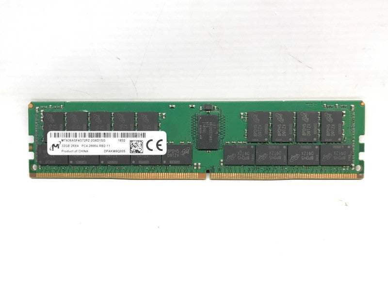 32GB Micron 2Rx4 PC4-2666V-RB2-11 Reg ECC Server RAM +