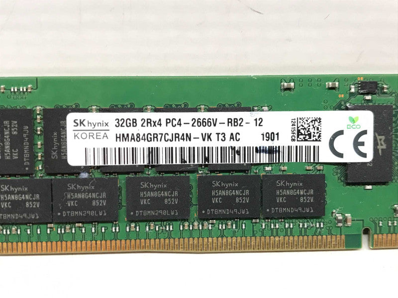 32GB SK Hynix 2Rx4 PC4-2666V-RB2-12 Reg ECC Server RAM +