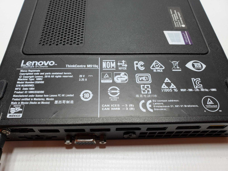 Lenovo ThinkCentre M910q Core i5-7500T @ 2.7 GHz 8GB DDR 500GB SSD NVME +QTY- (