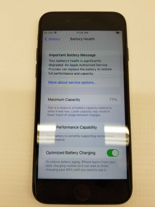 Apple iPhone 7, 32GB Storage, Carrier Unlocked, Service Battery |