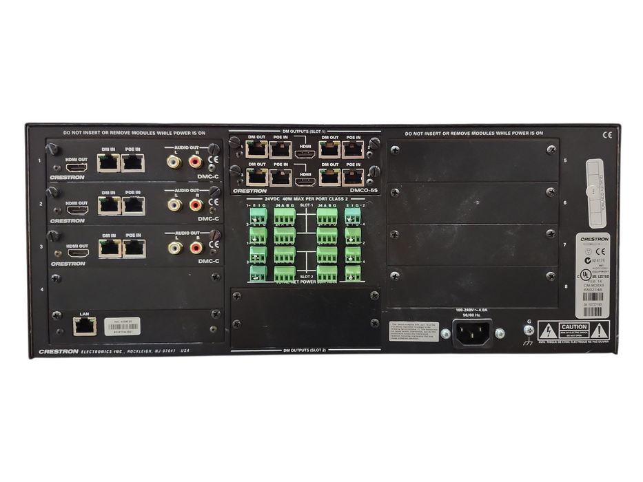 CRESTRON HIGH DEFINITION DIGITAL MEDIA DISTRIBUTION DM-MD8X8