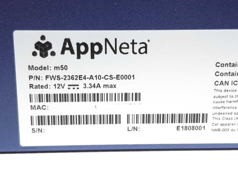 AppNeta M50 Monitoring Point Stencils FWS-2362E4-A10-CS-E0001 +