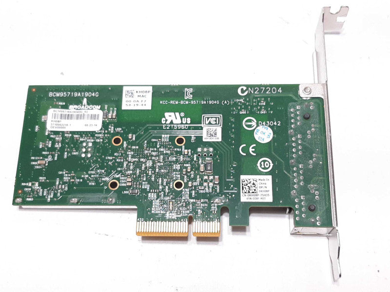 Dell 0KH08P Broadcom 5719 Quad-Port 1GbE PCIe Network Interface Card +