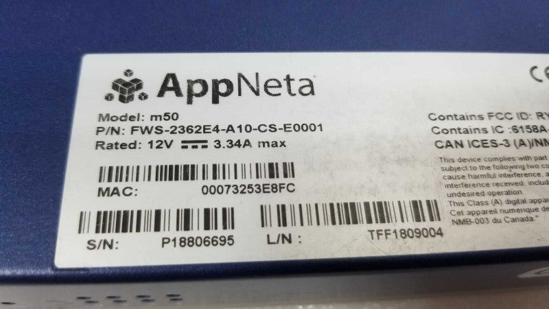 AppNeta M50 Monitoring Point Stencils FWS-2362E4-A10-CS-E0001, QTY. ~