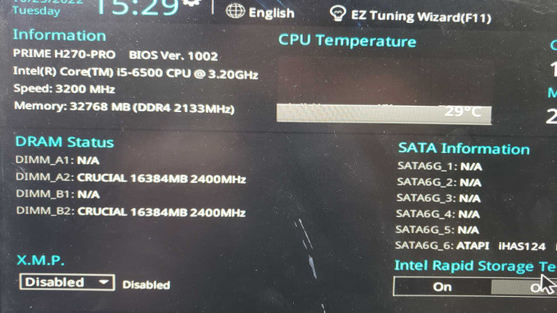 Custom PC Asus H270-Pro i5-6500@3.2GHz 32GB DDR4 No HDD [