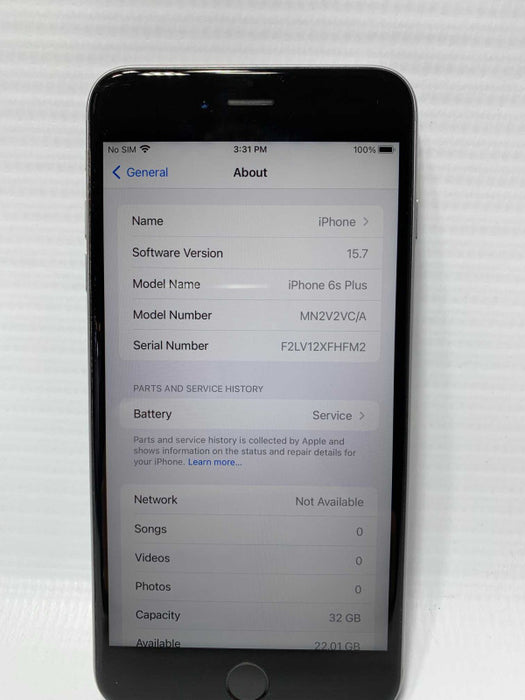 iPhone 6s Plus 32GB Gray Unlocked  -