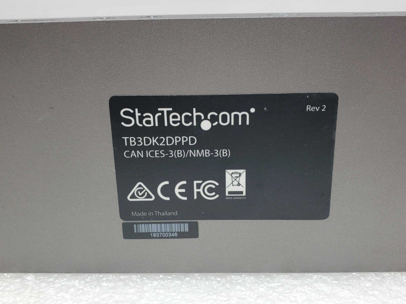 StarTech.com Thunderbolt 3 Dock TB3DK2DPPD, AS-IS _