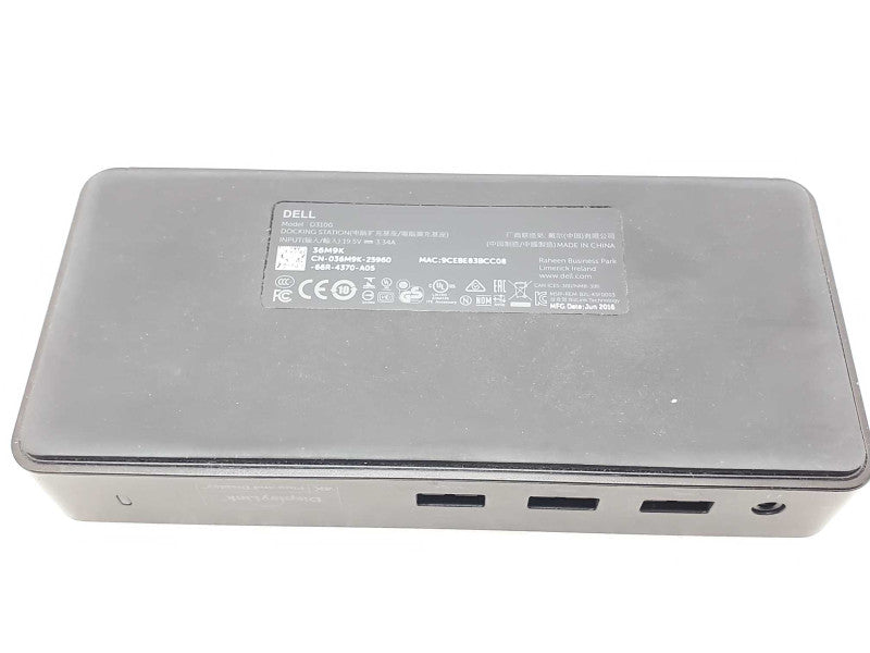 Dell D3100 Ultra HD 4K Triple Video Docking Station USB3.0 _