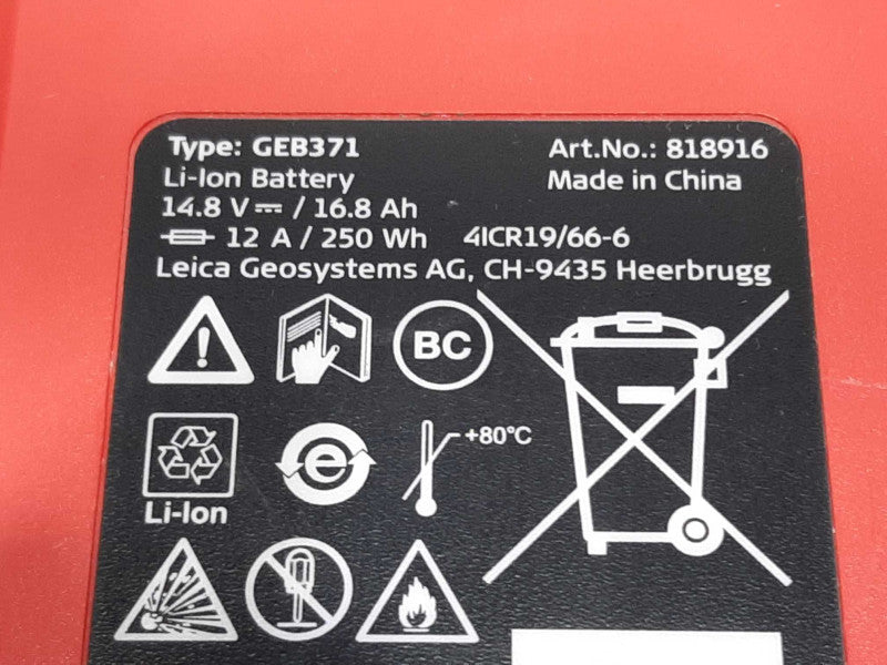 GEB371 Li-ion Battery For Leica GPS Total Stations +