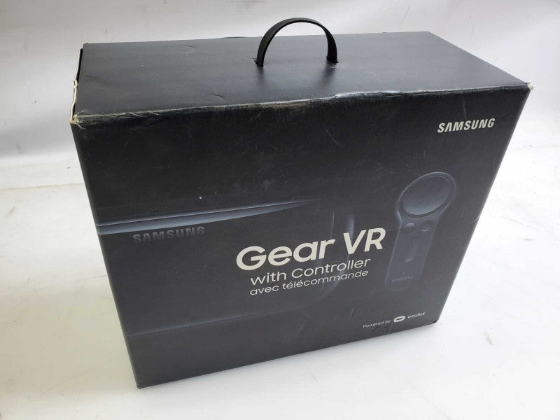 Samsung Gear VR with Controller Black Used SMR324 Head Strap Virtual Reality )