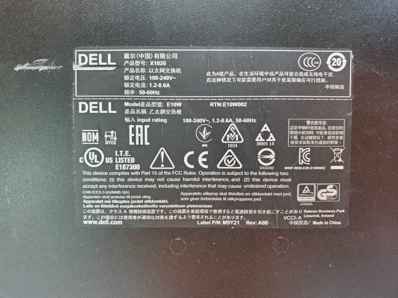 Dell Networking X1026 Smart Web Managed Switch 24 Port GbE PoE 2x Gig SFP Port (
