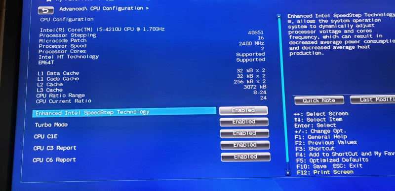 Asus VM62N Min-PC VivoPC i5-4210U @ 2.40ghz / 8gb ram / no hdds #