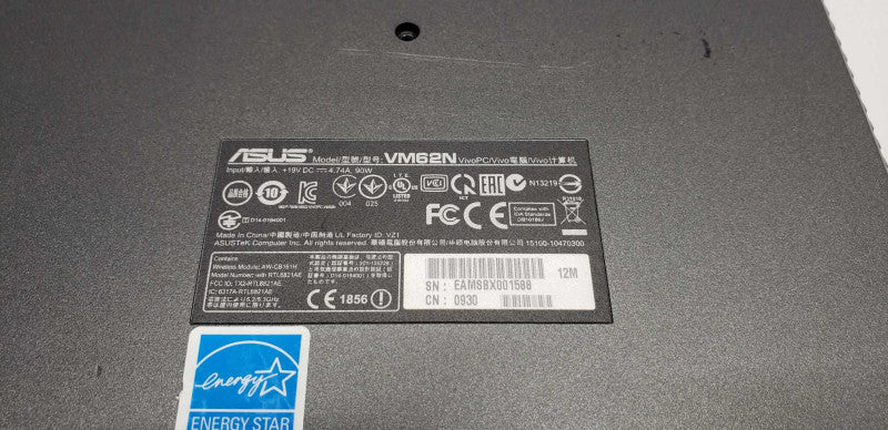 Asus VM62N Min-PC VivoPC i5-4210U @ 2.40ghz / 8gb ram / no hdds #
