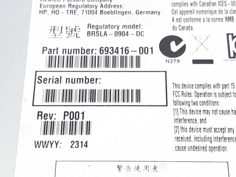 HP LTO-5 Ultrium 3000 Tape Drive SAS BRSLA-0904-DC 693416-001 +