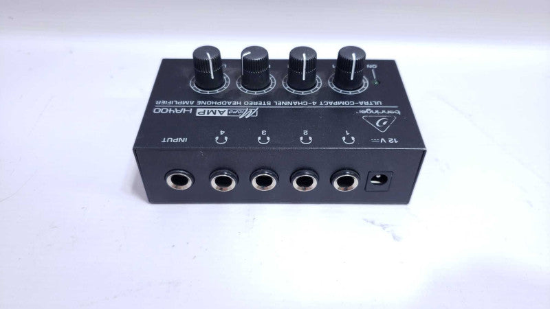 Behringer MICROAMP HA400 Ultra-Compact 4 Channel Stereo Headphone Amplifier [