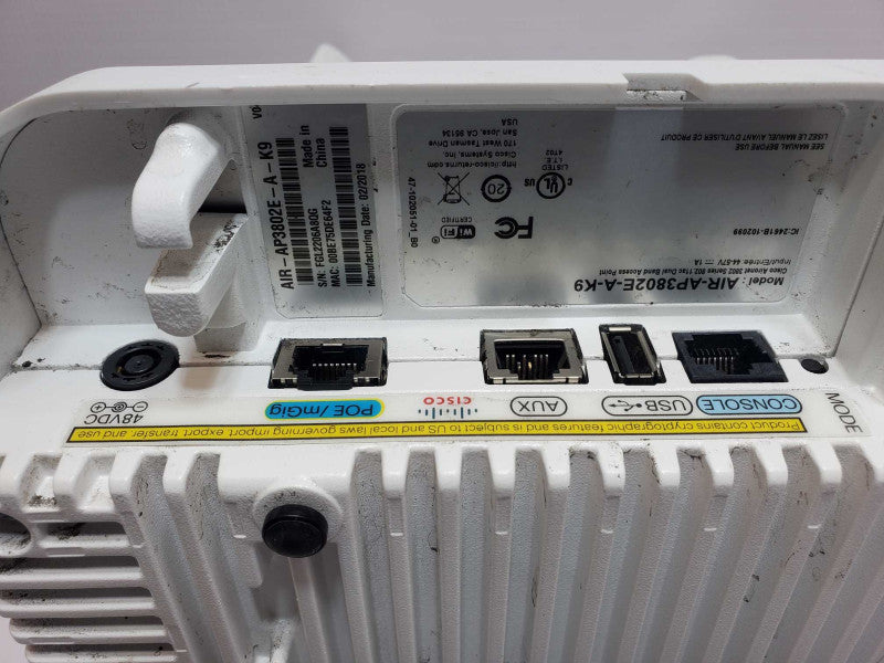 Cisco AIR-AP3802E-A-K9 Dual-band controller-based, AS-IS, Untested _