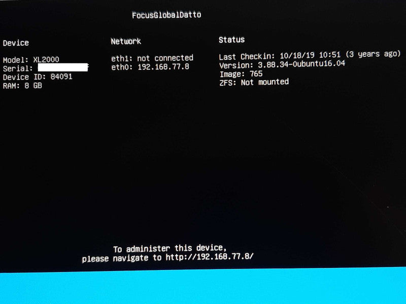 Datto AXL2000 NAS 3x 3.5\\" HDD Caddies - NO HDD +
