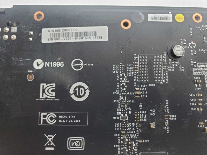MSI GeForce GTX 960 2GB GDDR5 GTX 960 2GD5T OC Graphics Card. _