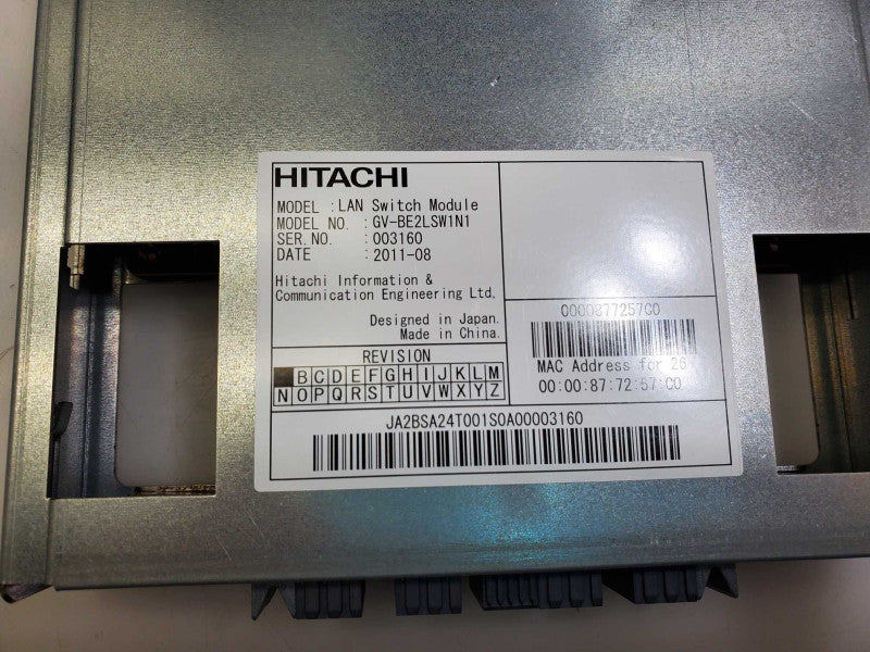 Hitachi GV-BE2LSW1X1-R Compute Blade LAN Switch Module GV-BE2LSW1N1  )