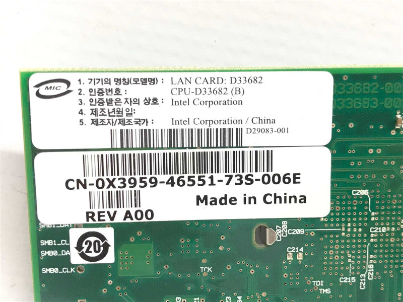 MIC CN-0X3959 Dual Port Gigabit Ethernet Card +