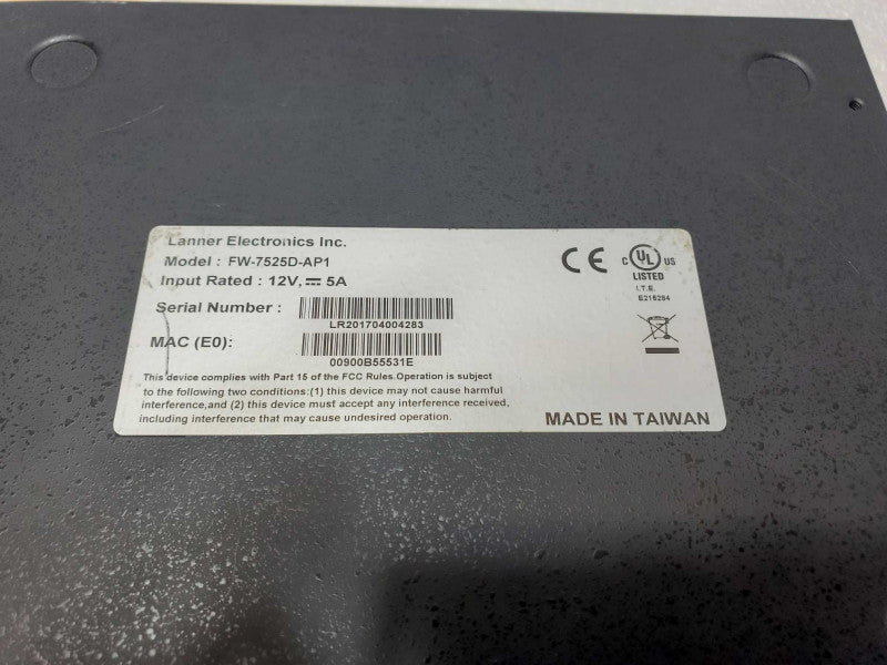 Lanner AppNeta m35 FW-7525D-AP1 Fanless Network Security Appliance, Read AS-IS _