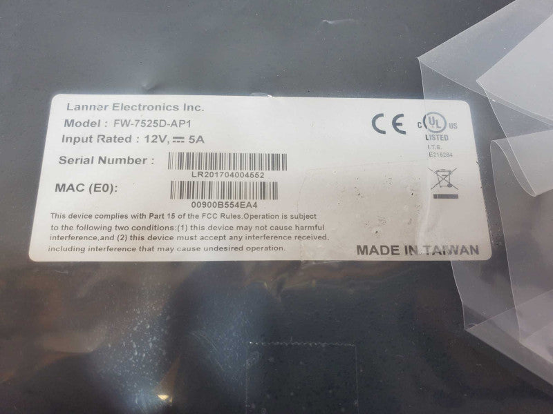 Lanner AppNeta m35 FW-7525D-AP1 Fanless Network Security Appliance _
