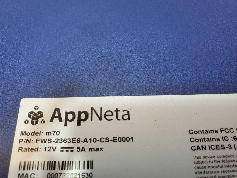 AppNeta Monitoring Point M70 FWS-2363E6-A10-CS-E0001 _