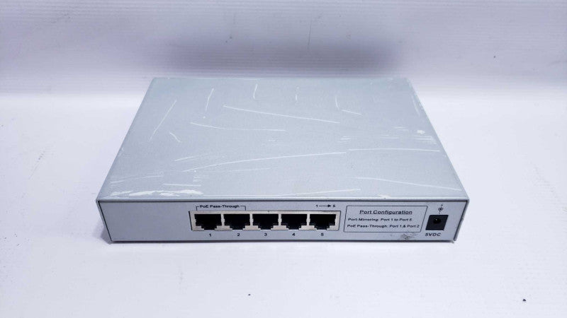 DUALCOMM, DCGS-2005, 5-PORT 10/100/1000 BASE-T ETHERNET SWITCH TAP [