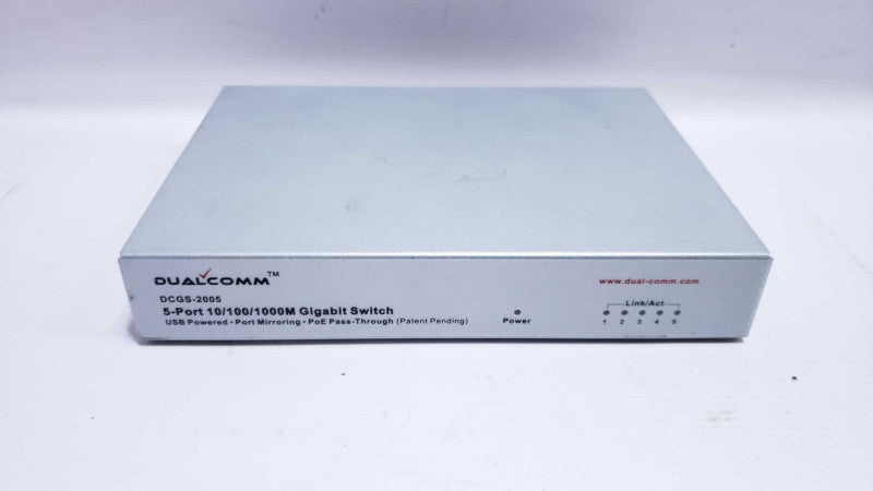 DUALCOMM, DCGS-2005, 5-PORT 10/100/1000 BASE-T ETHERNET SWITCH TAP [