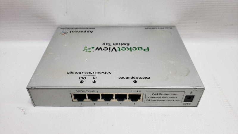 DUALCOMM, DCGS-2005, 5-PORT 10/100/1000 BASE-T ETHERNET SWITCH TAP [