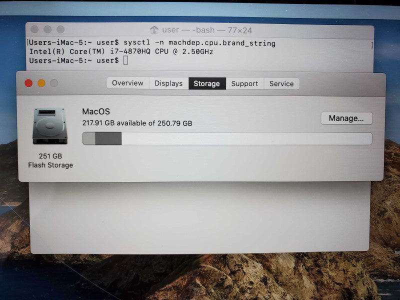 Macbook Pro 2015 15\\" Retina Core i7-4870HQ @ 2.5 GHz 16GB Ram 250GB SSD *READ* (